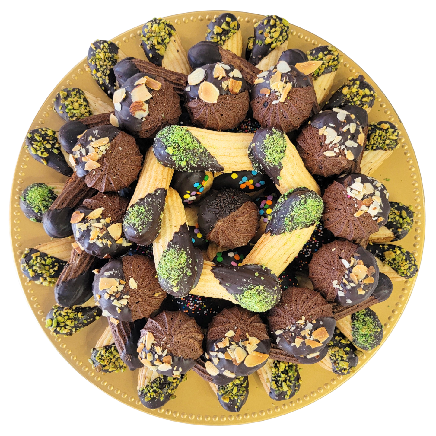 Petit Four Assorted Round Tray