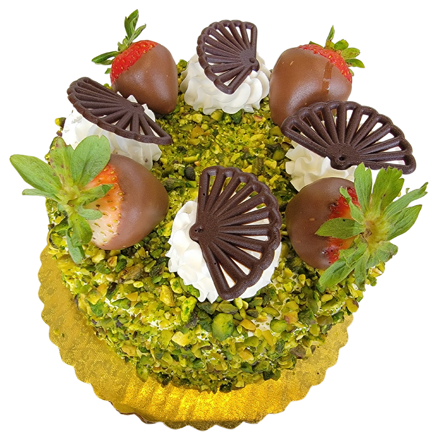 Vanilla Custard Pistachio Cake 8"